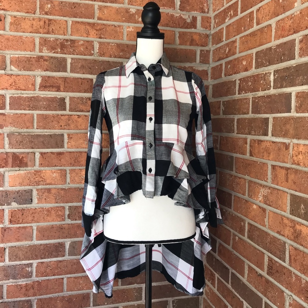 Fashion web flannel blouse